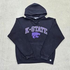 K-State University Mens Size L Black and Purple Men's University Hoodie